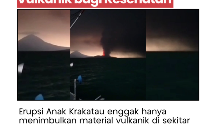 Abu Vulkanik Anak Krakatau Bisa Ganggu Mata dan Paru, Warga Diminta Waspada Meski Tak Terlihat